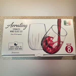 Aerating Stemless Wind Glass Set